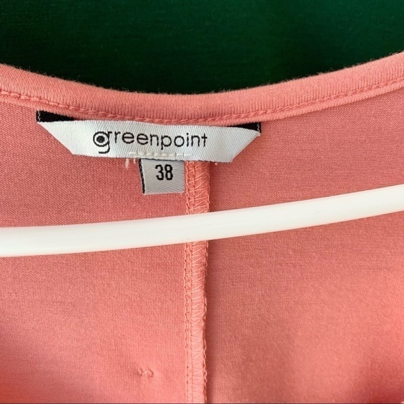 Nwot Coral Pink Loose Flowy Lightweight Cuff Short Sleeve Oversized - Picture 2 of 7